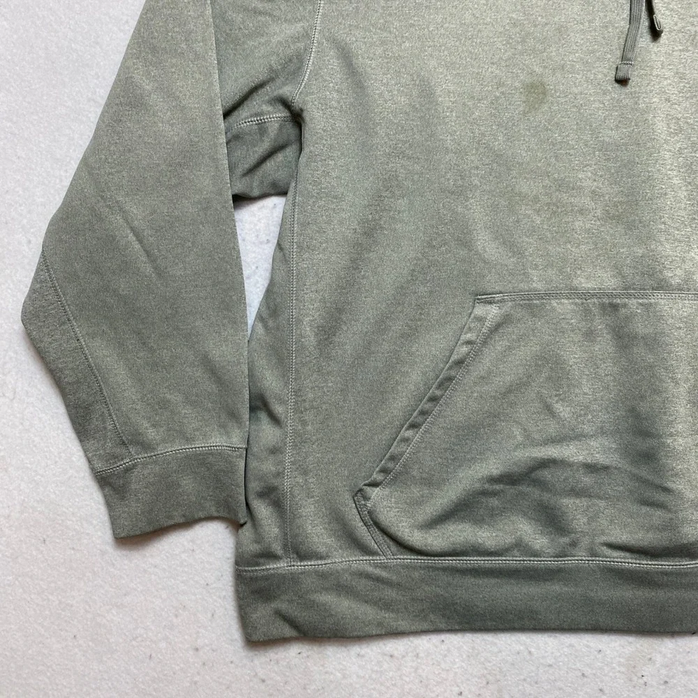 Nike Hoodie Mens XXL Gray Therma-FIT Pullover Sweatshirt Swoosh Logo Adult